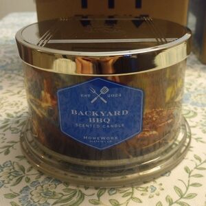 Homeworx 4 wick candle Backyard BBQ
